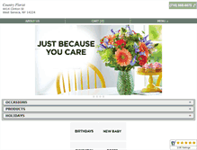 Tablet Screenshot of countryfloristny.com